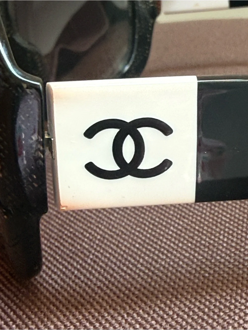 vintage Chanel Acetate CC Lace Effect Sunglasses (Model 5146).